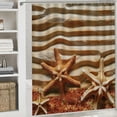 thumbnail image 6 of Orinice Starfish Sandy Beach Bathroom Decor Set Shower Curtain with Hooks, Colorful Luxurious Graphic Print Polyester Fabric, Waterproof and Easy to Install, Multi-Size 69x72, 6 of 7