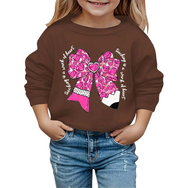 Chandails en Molleton pour Tout-Petits à Manches Longues Imprimés Col Rond Chandail Vêtements Chauds Automne Hiver Garçon 2-3 Ans