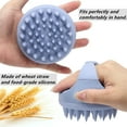thumbnail image 3 of Silicone Hair Scalp Massager Shampoo Brush Scalp Scrubber Hair Washing Brush Exfoliating Brush Head Scrubber for Shower - Blue, 3 of 5