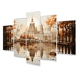 thumbnail image 2 of Designart "Temple Reflections Hinduisim Art wall decor III" Spiritual Metal Art Print Set, 2 of 5