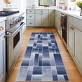 thumbnail image 2 of Modern Geometric Patchwork Area Rug 2x6 Runner Rugs for Living Room, Soft Throw Carpet Floor Decor for Entryway Dining Room Office Nursery Blue, 2 of 6