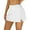 White, variant on ALove High Waisted Swim Bottoms For Women Side Split Swim Skirts Built-in Shorts