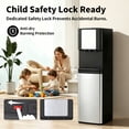 thumbnail image 6 of Stainless Steel Bottom Load Water Dispenser with LED Display, Water Cooler Equipped 3 Settings & Safety Lock Fits 5 Gal Bottle for Home/Office/Kitchen, 6 of 8
