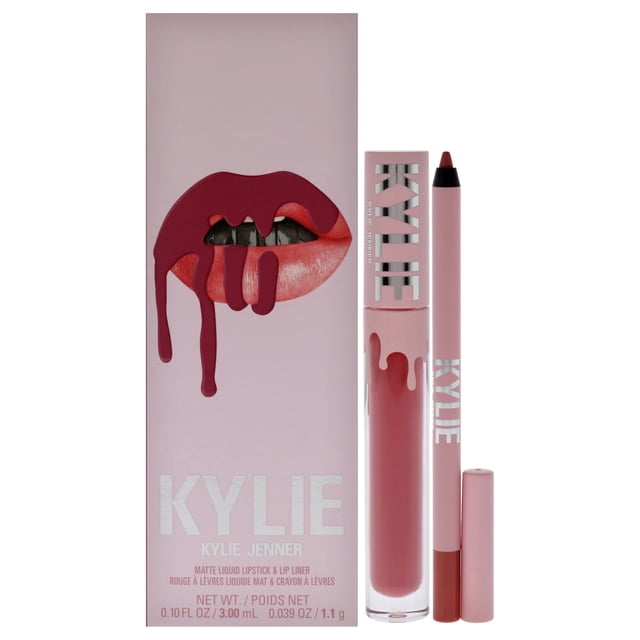 Kit de labios mate Kylie Cosmetics 302 Snow Way Bae Lápiz labial líquido mate 2 piezas 0,10 oz