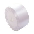 thumbnail image 2 of 1Pc Ribbon Clearance! Nomeni 25Yd Satin Ribbon 38Mm Multi Craft Wedding Supplies Flower Fabric Party, Home Decor Promotion Sale! White, 2 of 2