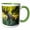 Green/White, variant on 3drose, Usa, Colorado, Arapaho National Forest. Wary Male Moose., 15oz Two-tone Blue Mug