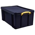 Really Useful 64L Recycled Plastic Storage Box Black 64Black R