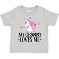 thumbnail image 3 of Inktastic My Granny Loves Me Unicorn Girls Toddler T-Shirt, 3 of 5