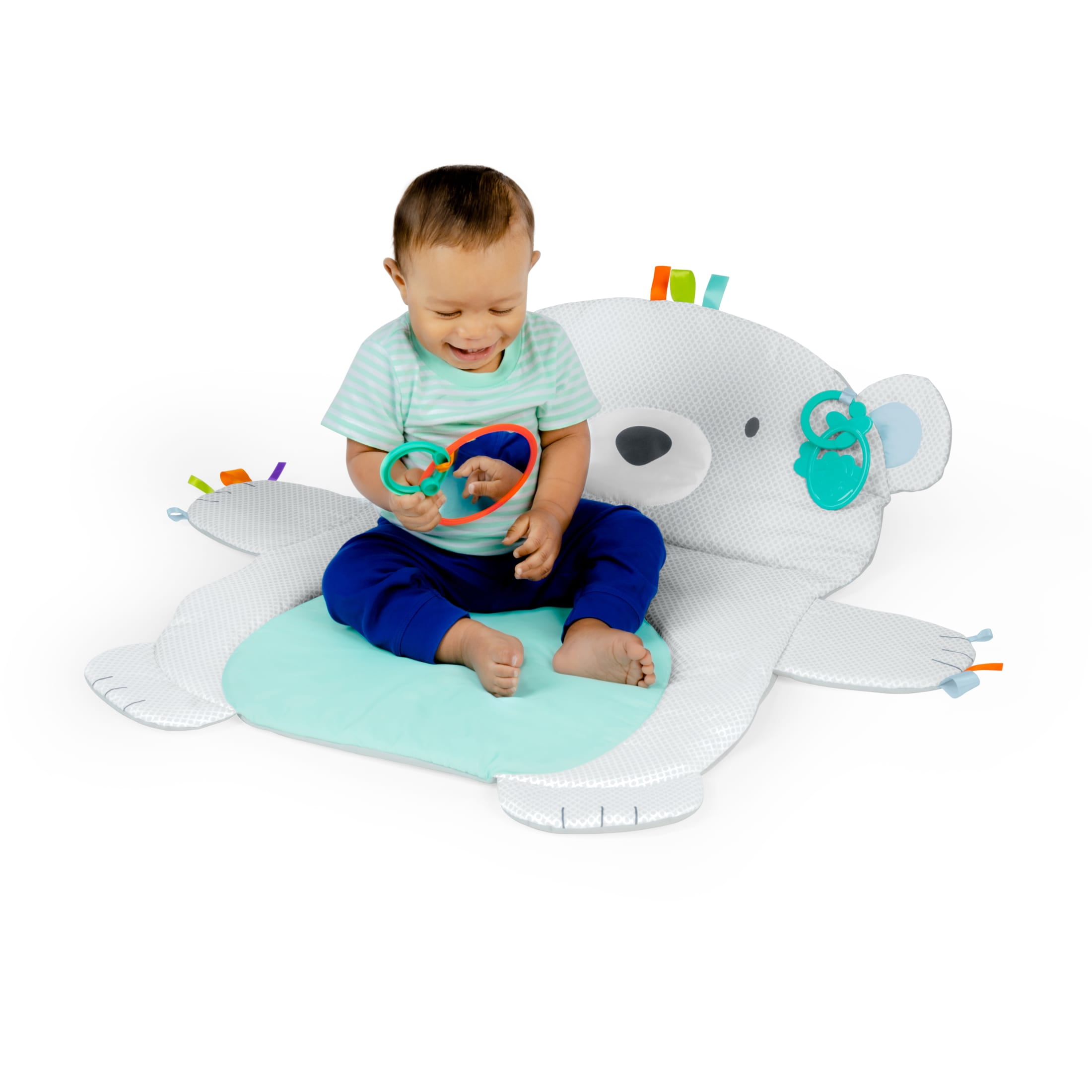 Bright Starts Tummy Time Prop Play Baby Activity Mat for Infants