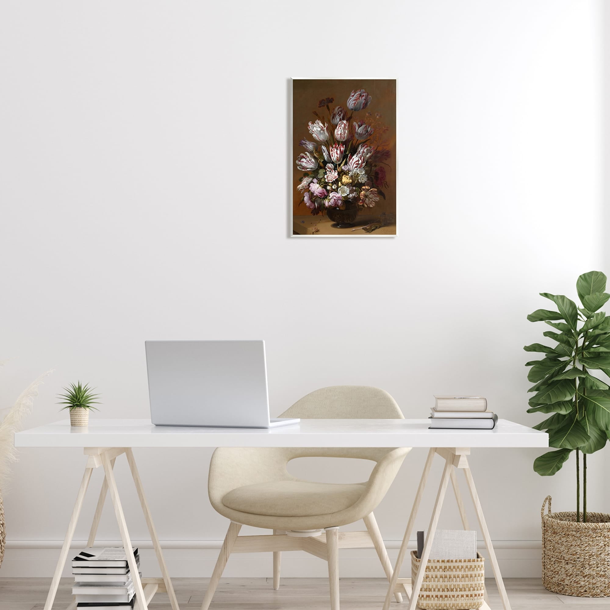 Stupell Industries Still Life with Flowers Traditional Hans Bollongier Paintings Painting Unframed Art Print Wall Art, Design by one1000paintings
