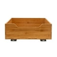 thumbnail image 6 of Household Essentials Glidez Bamboo and Steel Pull-Out/Slide-Out Storage Organizer for Under Cabinet Use - 1-Tier Design - Fits Standard Size Cabinet or Shelf, Natural, 6 of 10