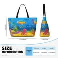 thumbnail image 3 of Rocae Submarine And Landscape for Large Women's Waterproof Beach Bag Tote with 7 Pockets Pool Bag for Travel Gym Vacation, 3 of 6