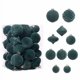 thumbnail image 1 of Juego de 35 bolas colgantes de flocado para decoración navideña. Adornos decorativos de boutique para árbol de Navidad, jardín, Navidad y Halloween., 1 of 2