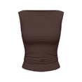 thumbnail image 5 of FNFYFH High Neck Tank Tops for Women Sleeveless Runched Summer T Shirts Y2K Going Out Outfits, 5 of 5