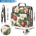thumbnail image 2 of FORMRS Zipper Binder with Shoulder Strap 2-inch Ring 500 Sheet Capacity File Bag, Beige Strawberry, 2 of 5
