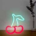 thumbnail image 4 of Luz de neón LED de fruta de cereza, letrero de neón colorido, lámpara de noche, decoración colgante (A) Lamparas Tmvgtek Para estrenar, 4 of 9
