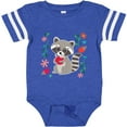 thumbnail image 3 of Inktastic Woodland Raccoon Spring Flowers Girls Baby Bodysuit, 3 of 5