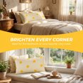 thumbnail image 5 of Unique Bargains 2 Pcs Cotton Pillowcase Cooling Envelope Closure Wrinkle Resistant Yellow, 5 of 5