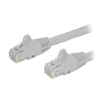 StarTech 8ft CAT6 Ethernet Cable - White CAT 6 Gigabit Ethernet Wire -250Mhz 100W PoE RJ45 UTP Network Patch Cord Snagless with Strain Relief (N6PATCH8WH)