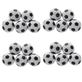 thumbnail image 1 of 20x Plastique 32mm Soccer de Table Intérieur Remplacement Noir+blanc, 1 of 6