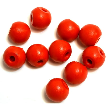 Eisco Labs Molecular Model Part; Red Ball; 2cm; 2 Holes at 90; Pk of