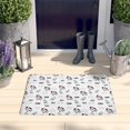 thumbnail image 2 of White Cow Milk Cloud Pattern Flannel Non Slip Door Rugs,Washable Door Mats Indoor,Decorative Door Mats,Dirt-Resistant and Absorbent Doormat for Entrance,Bedroom,Kitchen,Bathroom,23.5x16in(60x40cm), 2 of 5