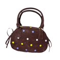 thumbnail image 3 of Bolso bandolera versátil con cremallera y correa ajustable para mujer. Bolso de mano para el trabajo. Café, 3 of 8