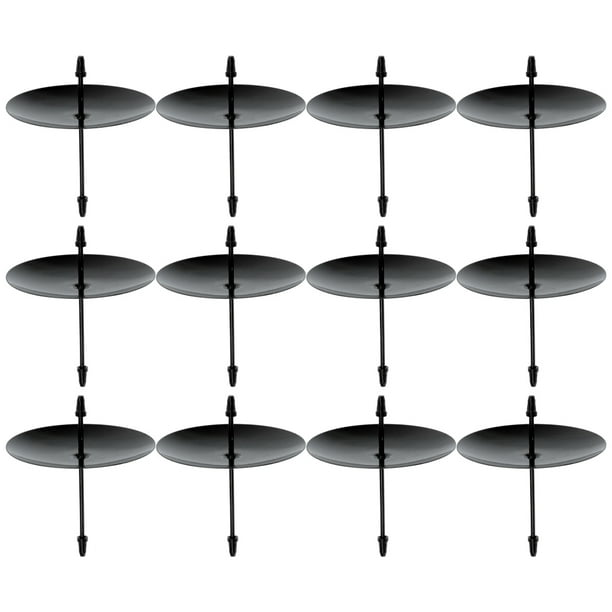 Candelabros decorativos para el hogar, soportes para velas de hierro, accesorio para velas, 12 Uds.