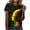 Multicolor, variant on Plus Size Graphic Tees for Women Black History Month Short Sleeve African American T-Shirt Summer Casual Tops Multicolor, XXXXXL