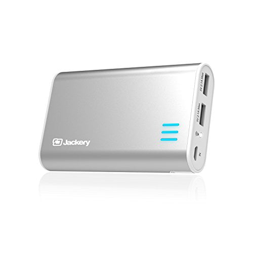 Jackery Fit Premium 10200mah Dual Usb 2 4a Output Portable Battery Charger External Battery Pack Power Bank Portable Charger For Iphone Ipad Galaxy And Android Smart Devices Silver Walmart Com
