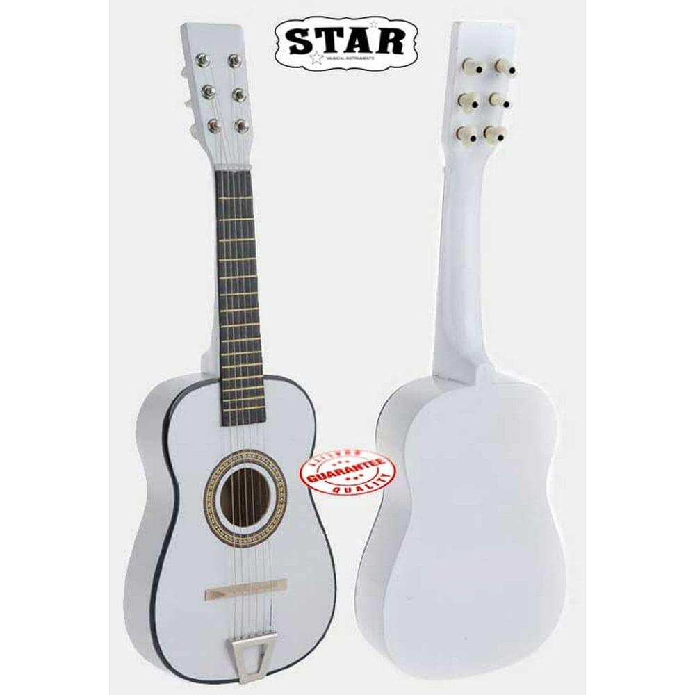 Star Kids Acoustic Toy Guitar 23 Inches Color White