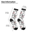 thumbnail image 2 of Kids Girls Boys Socks - Bow Tie Owl Comfort Breathable Crew Socks for Boys Girls Kids, Soft Athletic Running Socks for Boys Socks 6-10 Years Old, 2 of 6