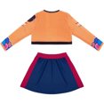 thumbnail image 4 of Girls 2-Piece Pop Idol Dance Outfit, Kids Trendy Hip Hop Streetwear Stage Costume Set for Halloween and Concerts, 11-12Y, 4 of 8