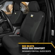 CAT MeshFlex Front Car Seat Covers for Truck SUV Van, Set of 2 Airbag Compatible, Durable Mesh Universal Auto Protectors, Black