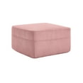 thumbnail image 2 of Newest Boneless Ottoman, Pink Corduroy Cloud Footrest with Memory Foam, No Assembly Needed, Square, 2 of 5