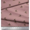 thumbnail image 3 of Soimoi Poly Georgette Fabric Dot & Owl Bird Fabric Prints by Yard 52 Inch Wide, 3 of 3