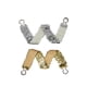thumbnail image 2 of Cinturón elástico con hebillas de metal entrelazadas decoradas con lentejuelas INSPIRE CHIC para dama de 19.68" a 29.52" en plata y oro, 2 of 6