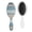 White-24, variant on Country Rustic Hair Brush, Vintage Floral Detangler with Watercolor Blossom Design, Comfortable Grip Paddle Brush