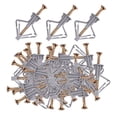 thumbnail image 1 of Kit de anclaje para paneles de yeso, 50 anclajes y 50 tornillos para lámparas de tablero de fibra de plástico Drawall estilo 2, 1 of 9
