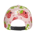 thumbnail image 6 of Daiia Strawberry Floral print Baseball Cap Men Women Golf Dad Hat Adjustable Original Classic Low Profile Hat Unconstructed Plain Cap, 6 of 9
