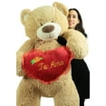 thumbnail image 6 of Te Amo Giant Teddy Bear 5 Foot Soft Teddybear Romantic Holds Heart Pillow to Show Love, 6 of 8