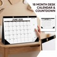 thumbnail image 2 of Monthly Wall Calendar 2026-2027 with Large Print Layout, Hanging Calendar for Office and Home Use, Includes 1 Paper Calendar, 2 of 9