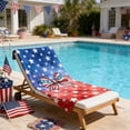 thumbnail image 4 of Clearance! Patriotic USA Beach Towels, 63'' x 31.5'' 4th of July Large Fast-Dry Stars Stripes Towel for Independence Day Pool Bath Beach, 4 of 6