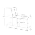 thumbnail image 3 of RiverRidge® Home Book Nook Collection Storage Bench with Cubbies in White for Kids with 2-Piece Taupe Bins, 3 of 5