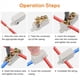 thumbnail image 5 of Kit de 20 Tuercas para Conectores de Cables Tipo T de Calibre 6 AWG, Terminal de Conexión de Cableado Rápido de 80 A, Conector Rápido de Empalme, 5 of 5