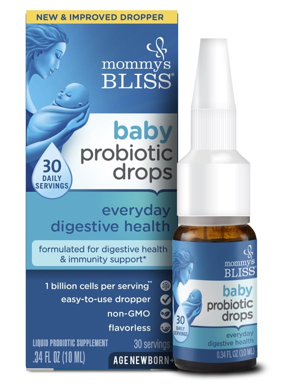 Mommy's Bliss Baby Probiotic Drops, Everyday Use, Newborn+, .34 fl oz, Unisex