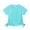 Sky Blue, variant on Tween T Shirts for Girls Dark Gray Top Slim Fit Side Drawstring Shirts for Girls 12-13 Years