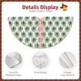 thumbnail image 3 of Rateoe Peacock Feathers1 Pattern Christmas Tree Skirt with Ties , Christmas Tree Decorations, Farmhouse Christmas Decor Xmas Holiday Decorations-36", 3 of 6