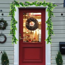 Fmbmuo Artificial Cypress Vine Garland for Christmas Decor, Minimalist Design, Indoor Outdoor Use