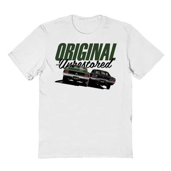 Motoring Original & Unrestored The Chase Graphic White Men's Cotton T-Shirt